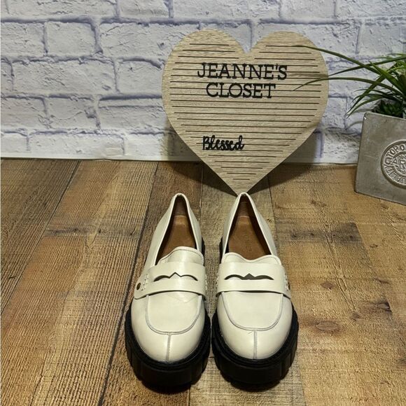 Vionic Women's Elodie Leather Lug Sole Loafers Cream Leather - Picture 11 of 11